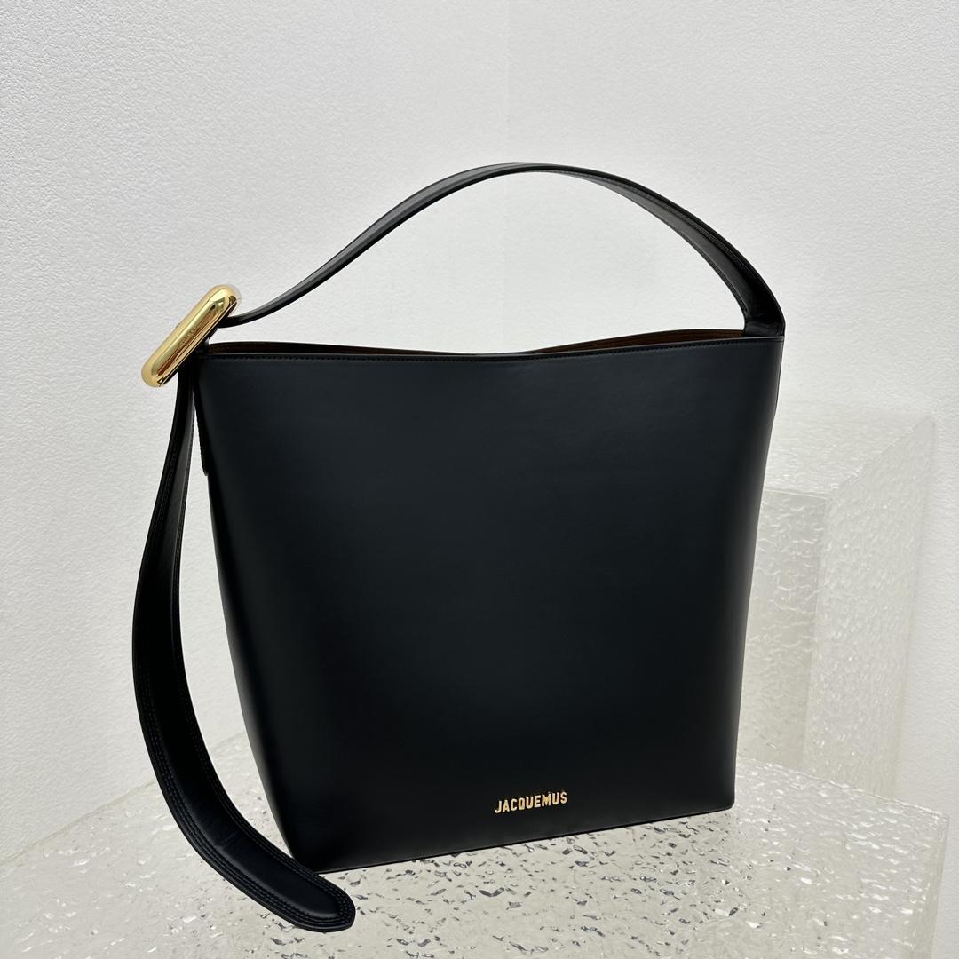 Jacquemus Le Regalo Leather Bucket Bag (30x33x14cm) - FashionPlug