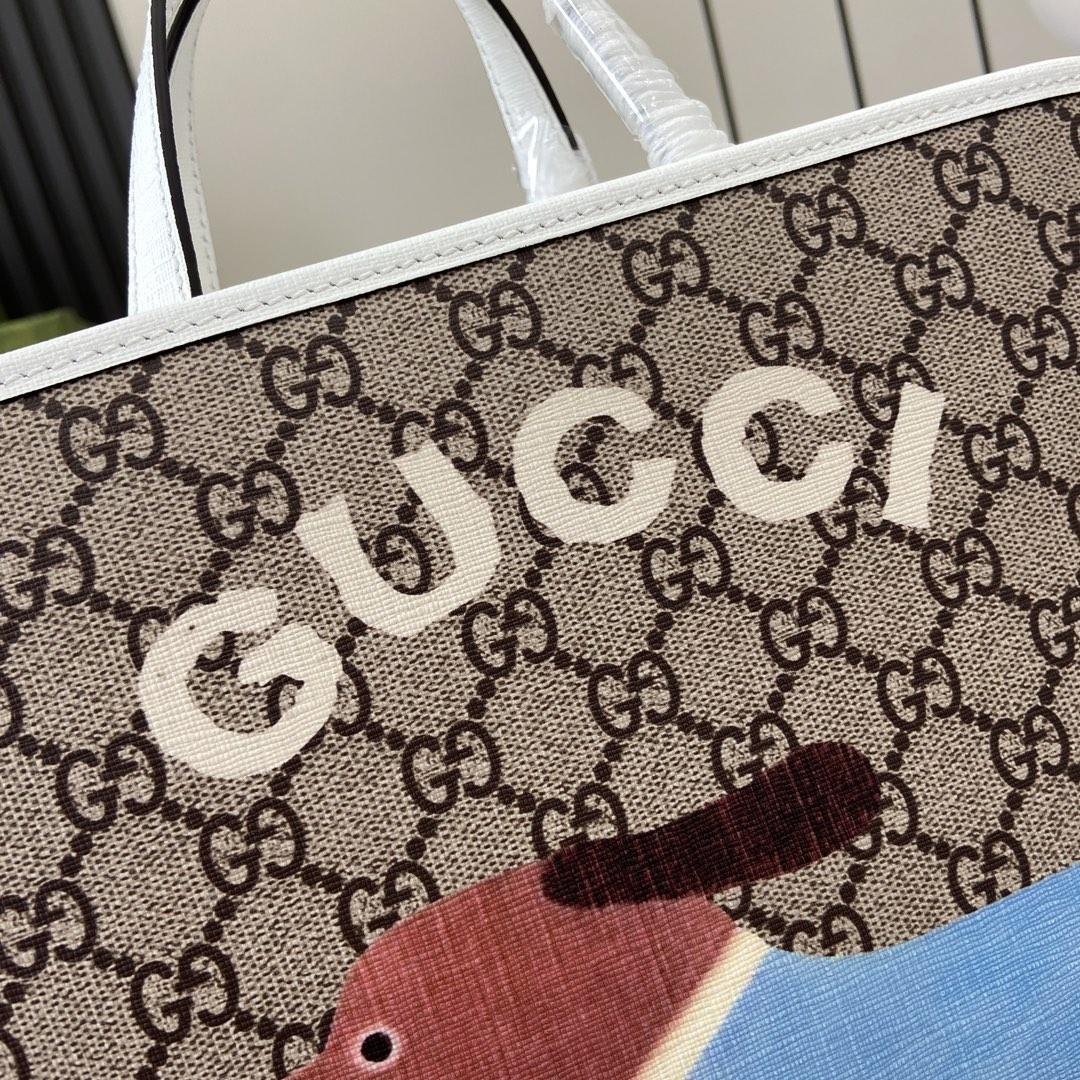 Gucci Children's Dog Print Tote Bag - FashionPlug