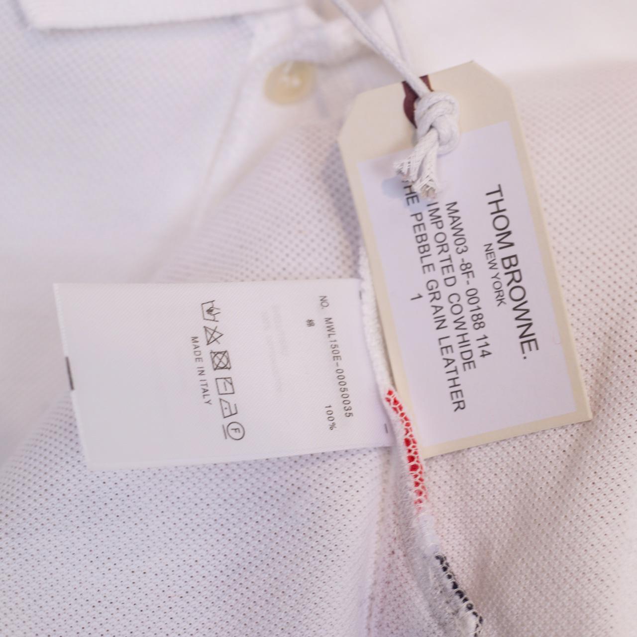 Thom Browne Classic Pique 4-Bar Short Sleeve Polo  2091 - FashionPlug