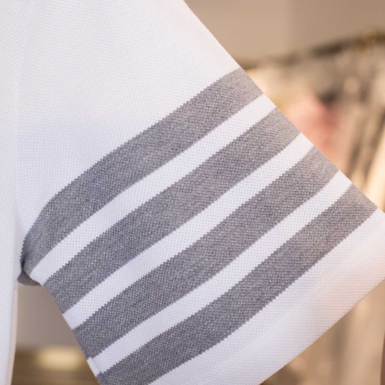 Thom Browne Classic Pique 4-Bar Short Sleeve Polo  2091 - FashionPlug