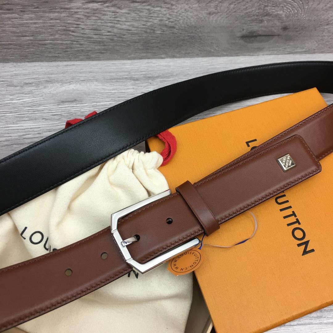 Louis Vuitton 35mm Leather Belt - FashionPlug