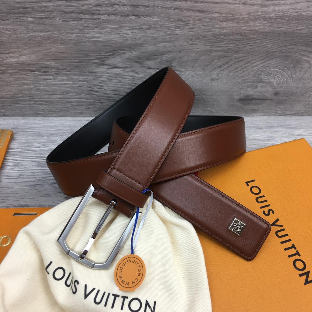 Louis Vuitton 35mm Leather Belt - FashionPlug