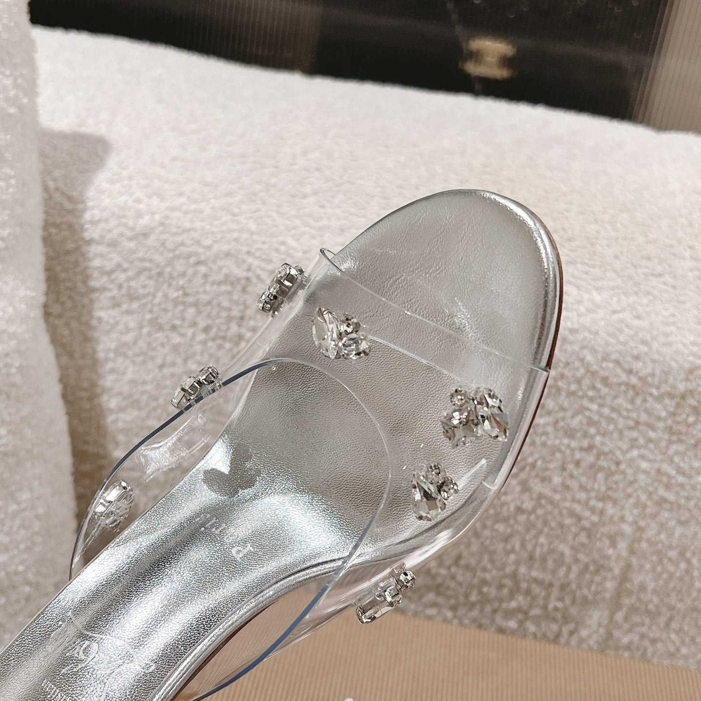 Christian Louboutin Degraqueen 85mm Crystal-embellished Mules - FashionPlug