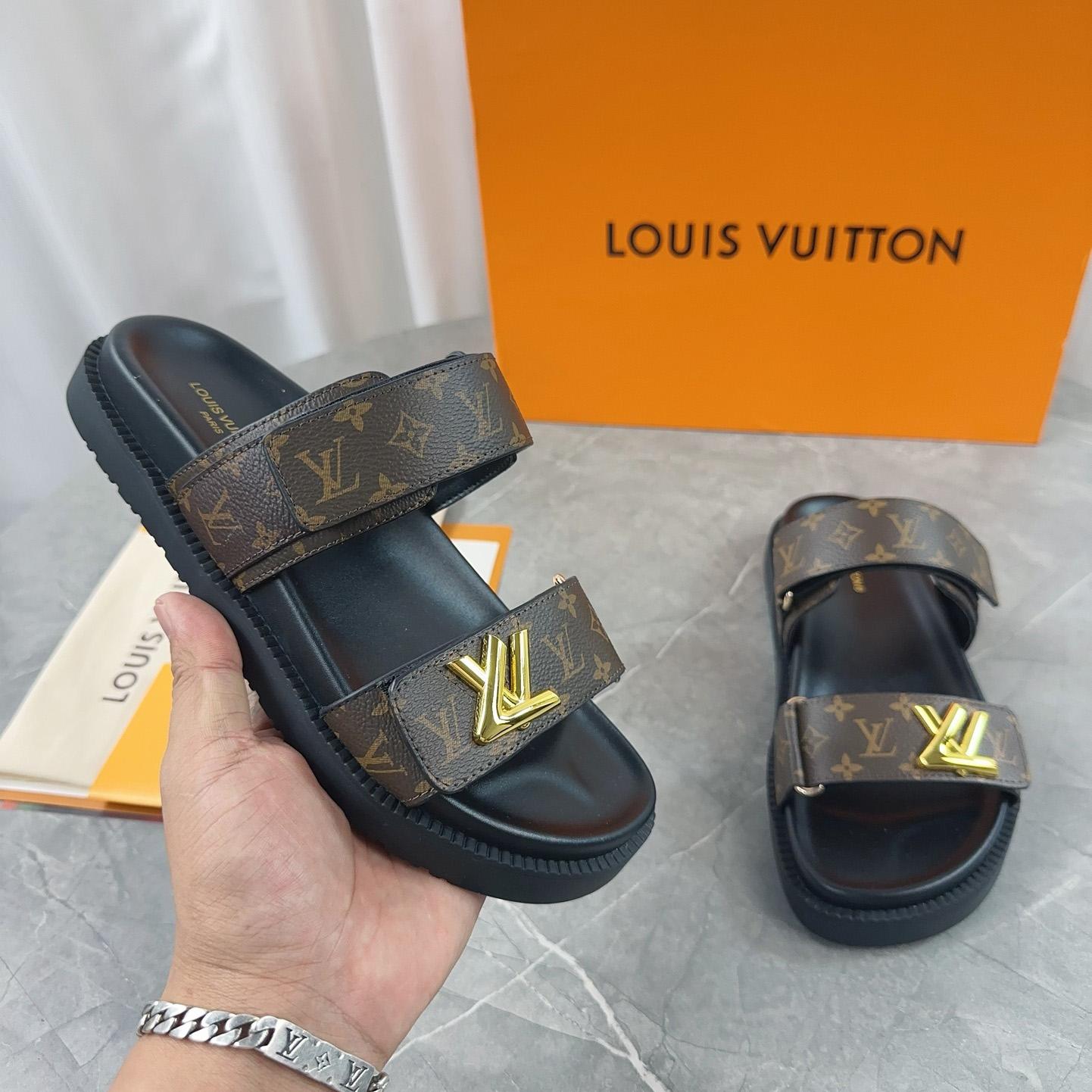 Louis Vuitton LV Sunset Flat Comfort Mule   1AD1HE - FashionPlug