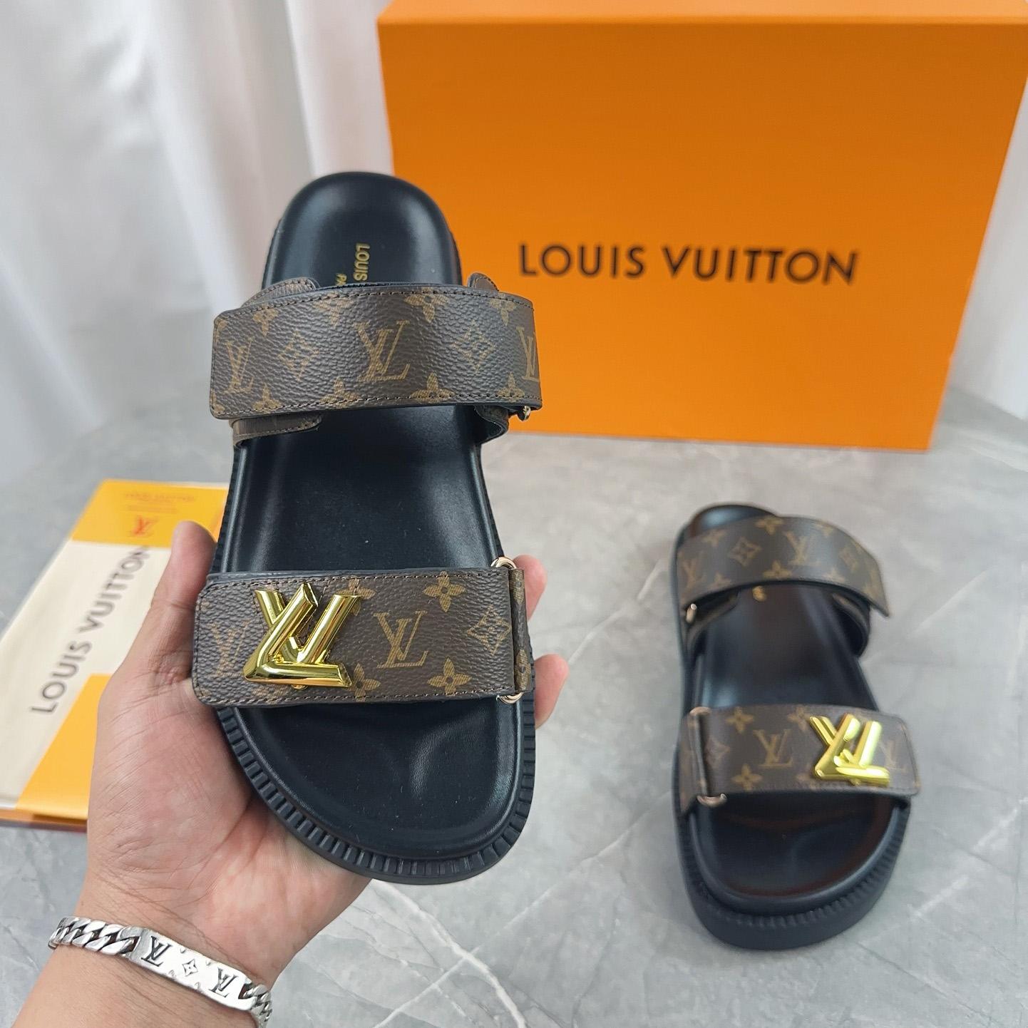 Louis Vuitton LV Sunset Flat Comfort Mule   1AD1HE - FashionPlug