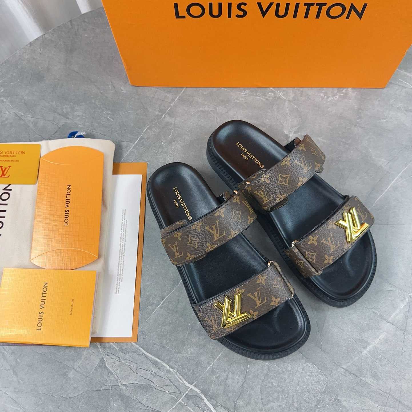 Louis Vuitton LV Sunset Flat Comfort Mule   1AD1HE - FashionPlug