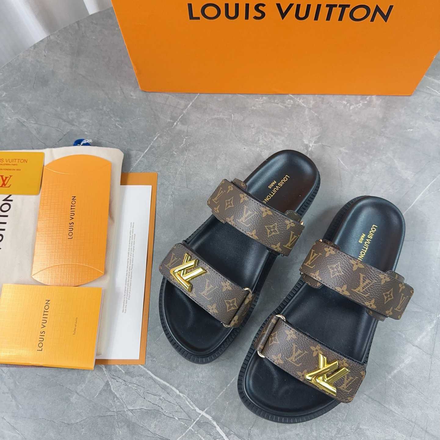Louis Vuitton LV Sunset Flat Comfort Mule   1AD1HE - FashionPlug