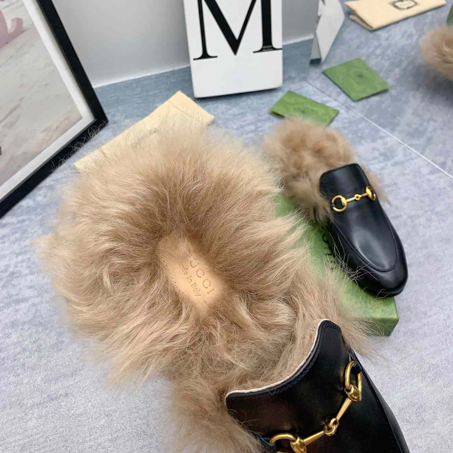 Gucci Fur Loafers - FashionPlug