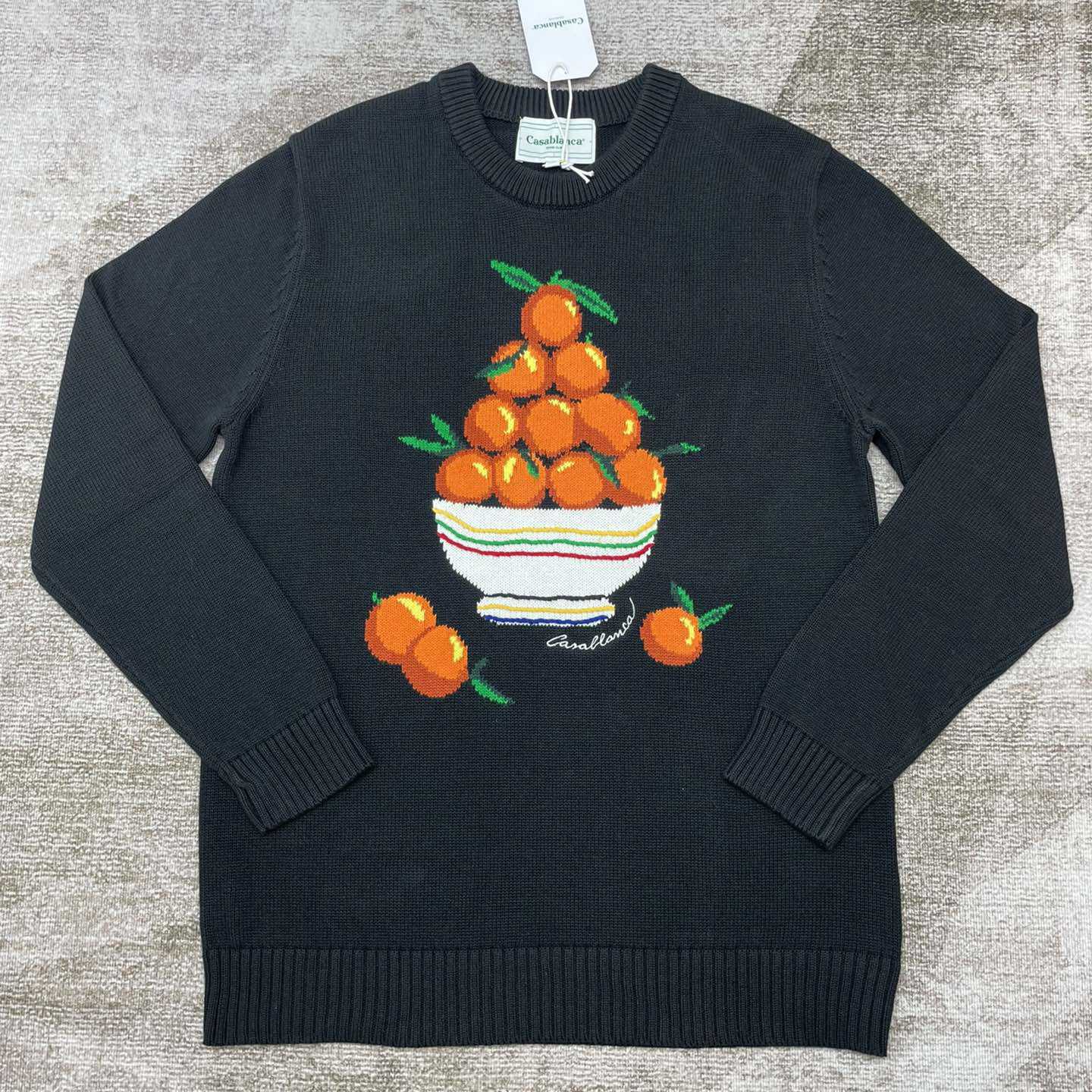 Casablanca Pyramide D'Oranges Intarsia-knit Jumper   M1033 - FashionPlug