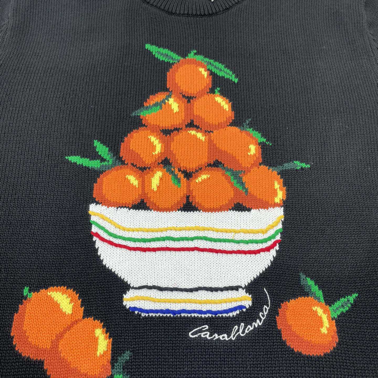 Casablanca Pyramide D'Oranges Intarsia-knit Jumper   M1033 - FashionPlug