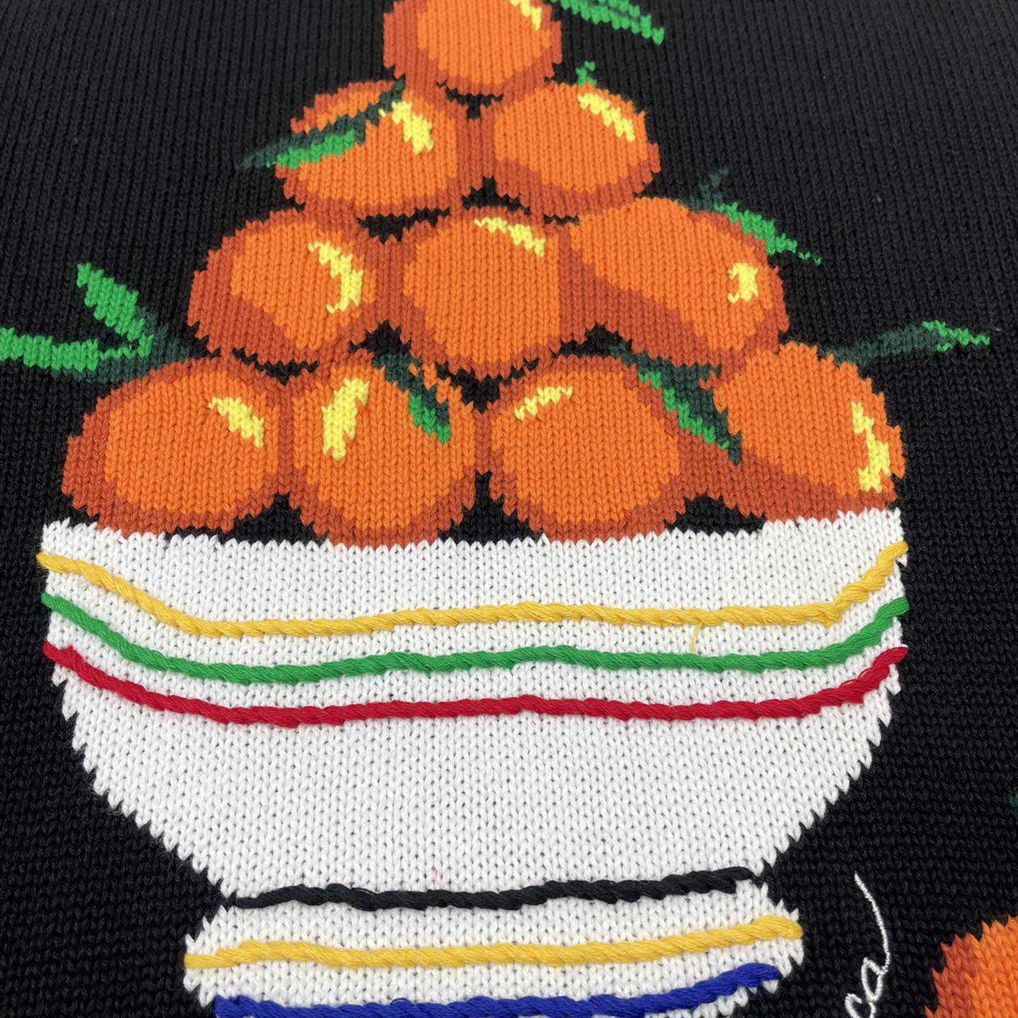 Casablanca Pyramide D'Oranges Intarsia-knit Jumper   M1033 - FashionPlug
