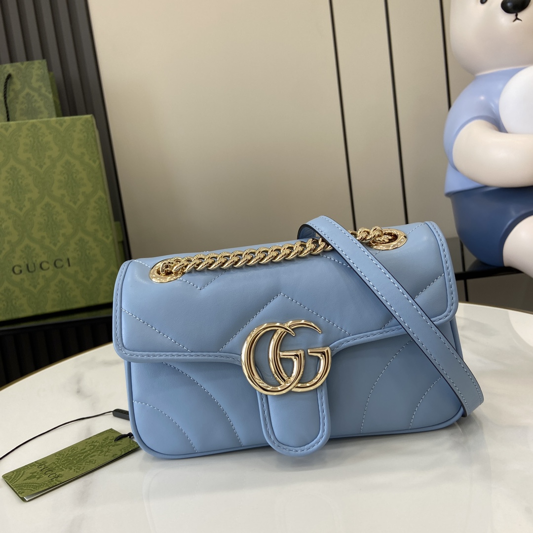 Gucci GG Marmont Mini Shoulder Bag - FashionPlug