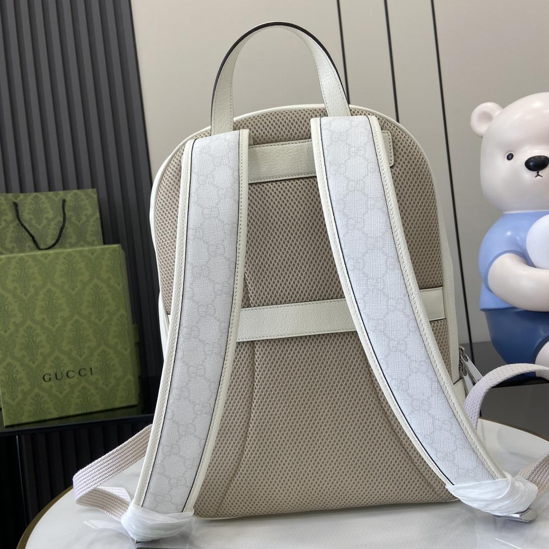 Gucci Medium GG Backpack With Tag - FashionPlug