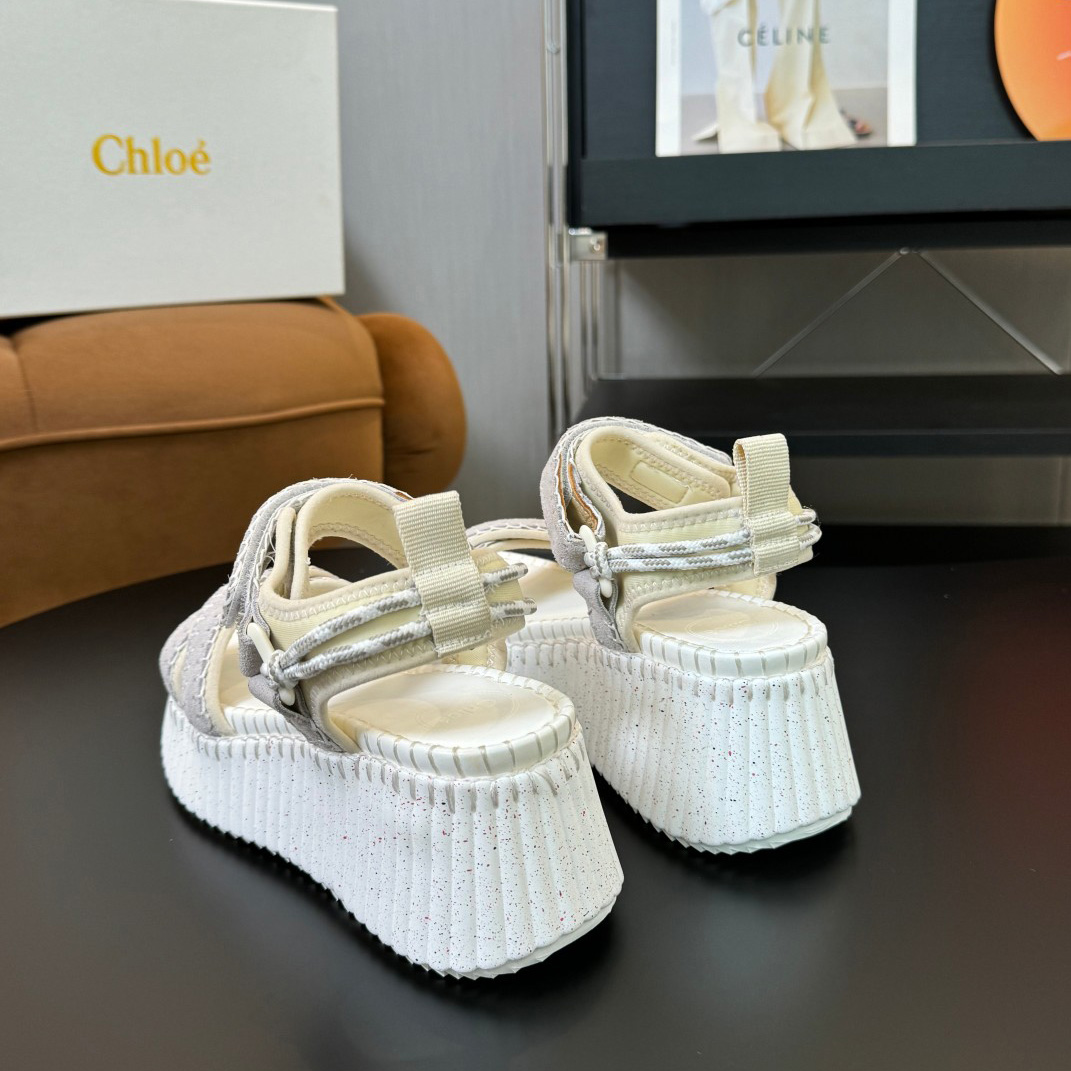 Chloe Nama Wedge Sandal - FashionPlug