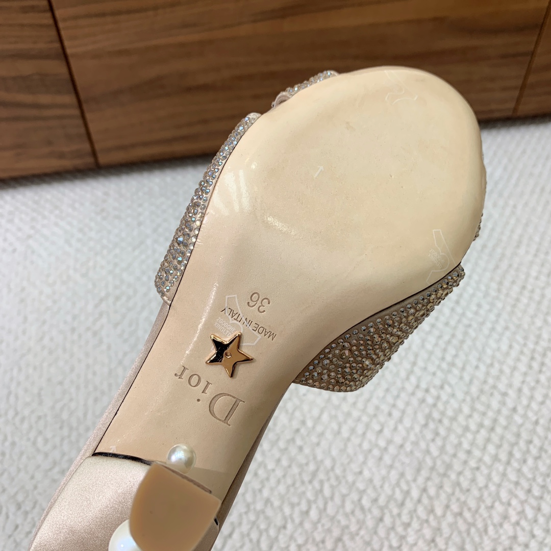 Dior Tribales Heeled Slide - FashionPlug