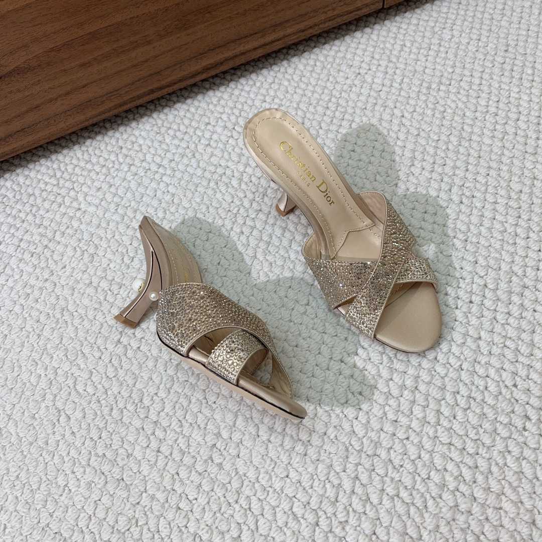 Dior Tribales Heeled Slide - FashionPlug
