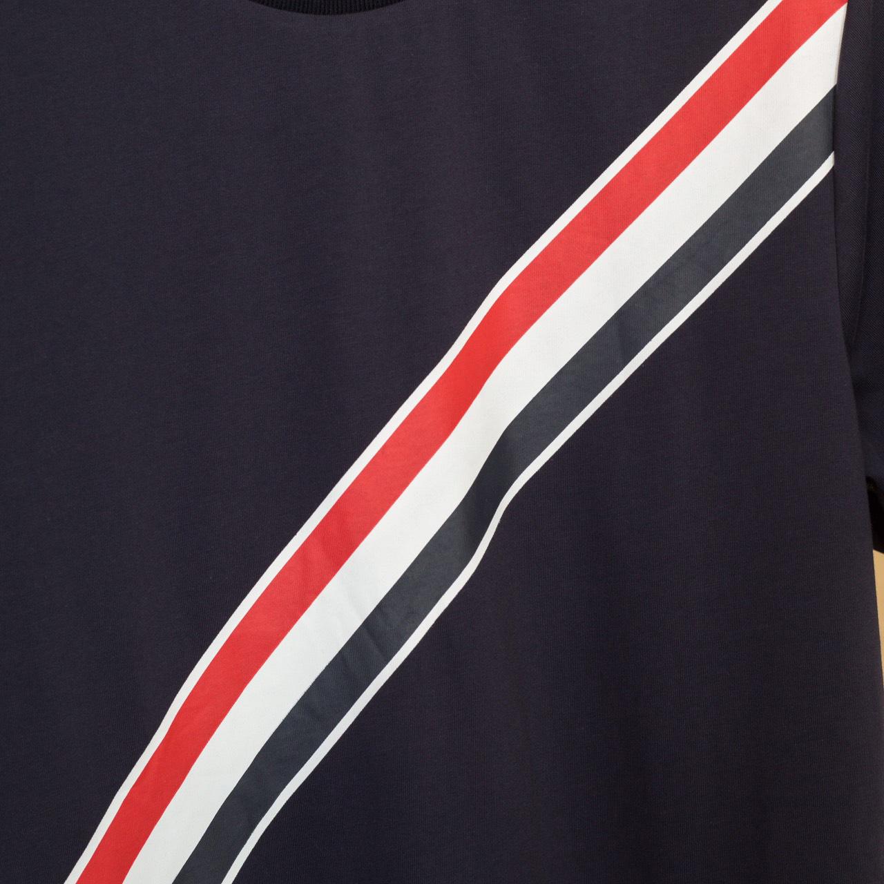 Thom Browne RWB Stripe T-Shirt   2107 - FashionPlug