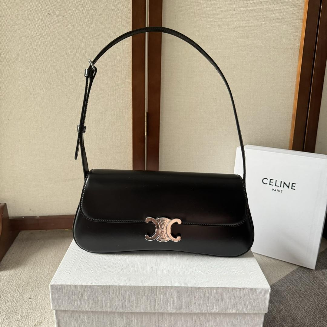 Celine Medium Celine Lola Bag In Shiny Calfskin - FashionPlug