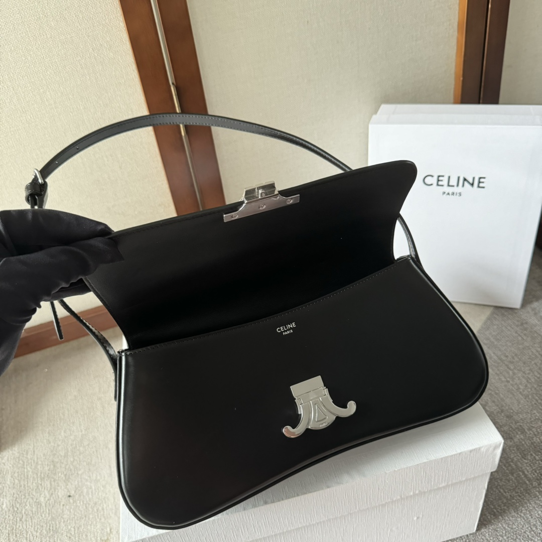 Celine Medium Celine Lola Bag In Shiny Calfskin - FashionPlug