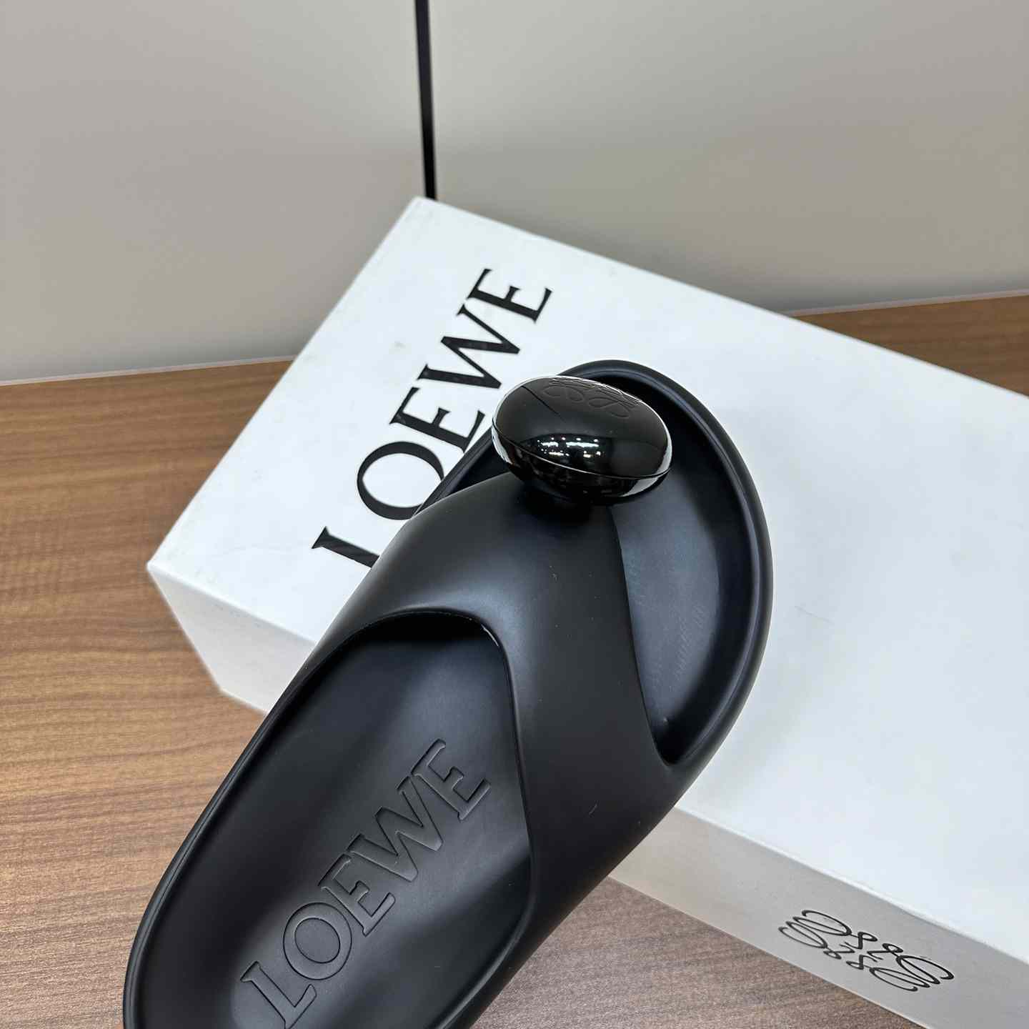 Loewe Paula's Ibiza Bubble Rubber Thong Sandals - FashionPlug