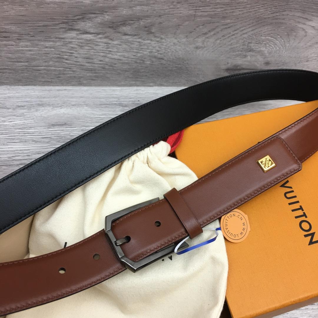 Louis Vuitton 35mm Leather Belt - FashionPlug