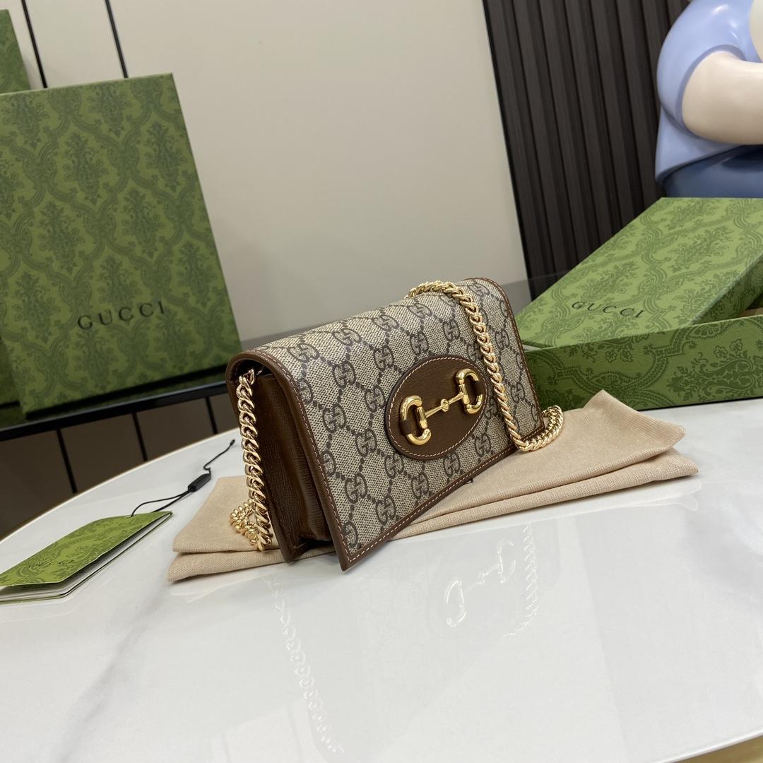 Gucci Horsebit 1955 Wallet With Chain - FashionPlug