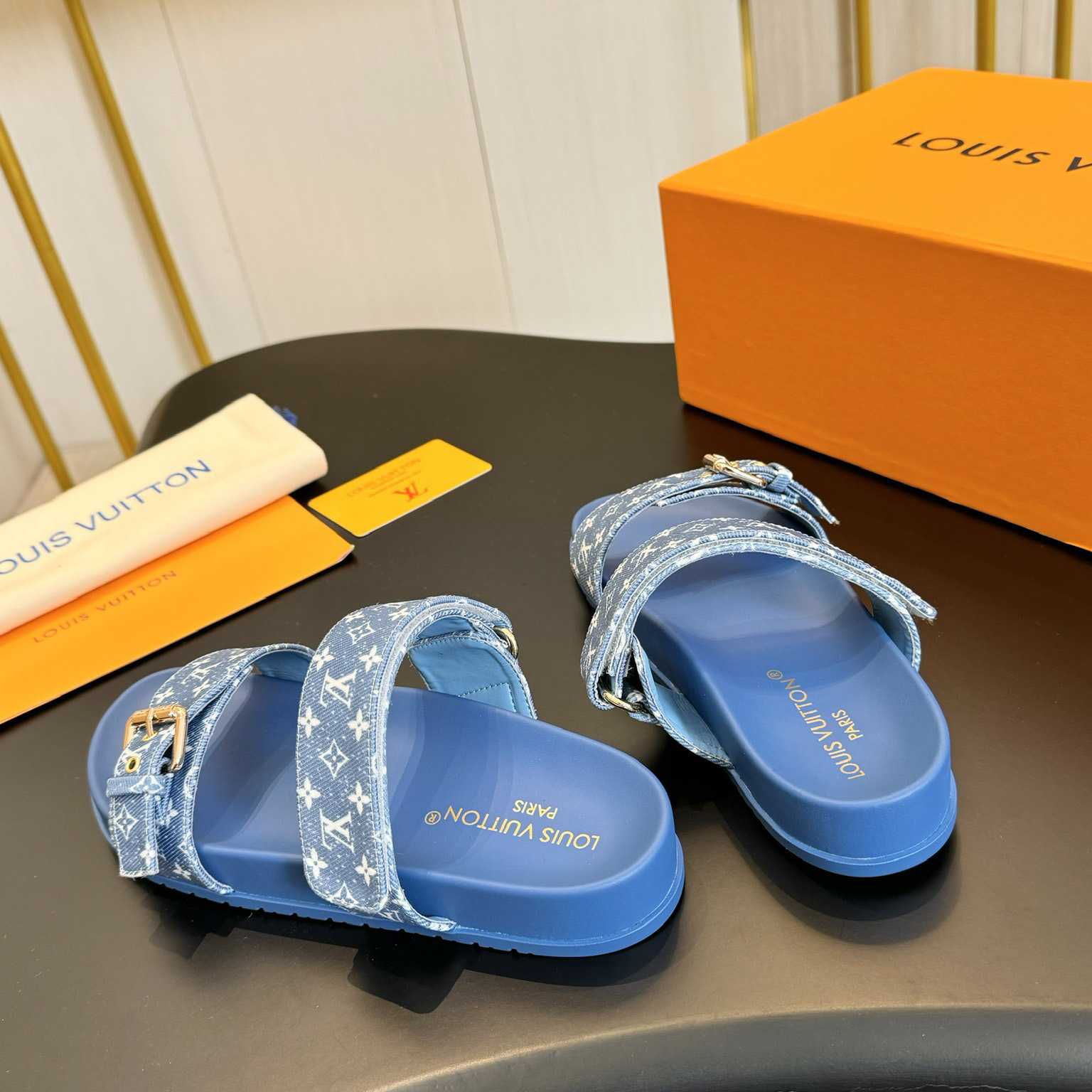 Louis Vuitton Bom Dia Flat Comfort Mule  1AD1BI - FashionPlug