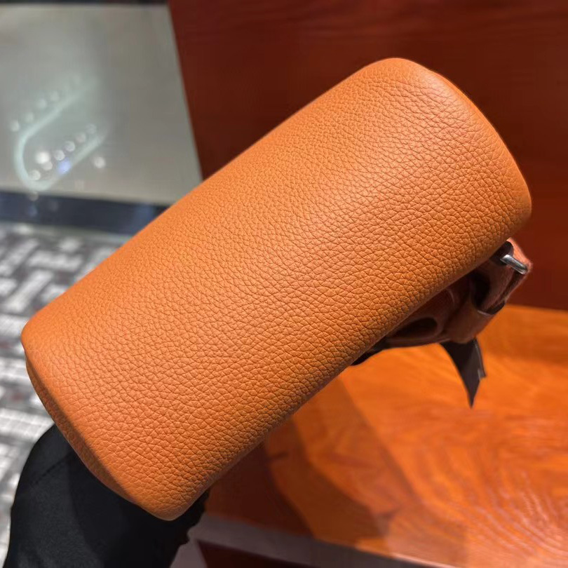 Hermes Orange 'Hac A Dos' Sling Backpack  (18-27-8cm) - FashionPlug