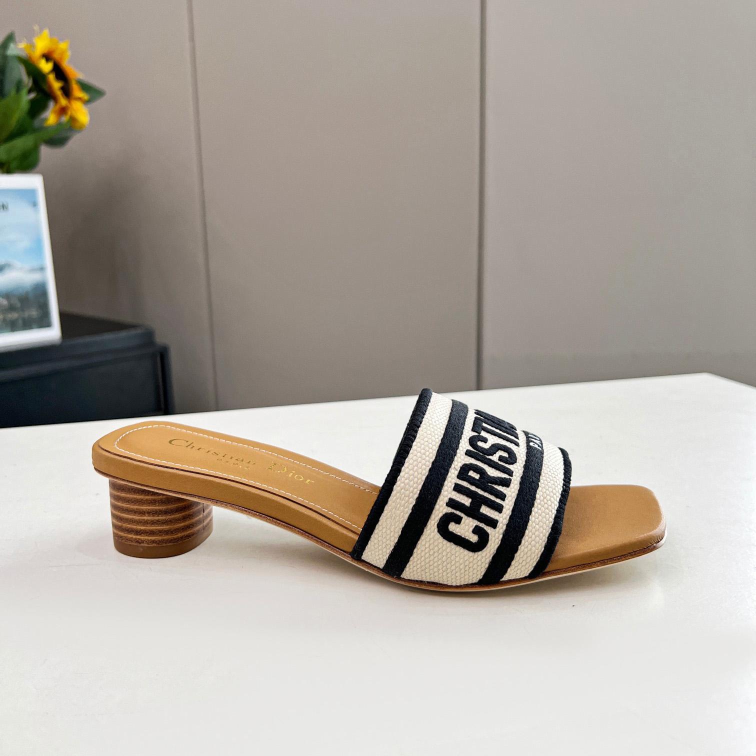 Dior Dioriviera Dway Heeled Slide - FashionPlug