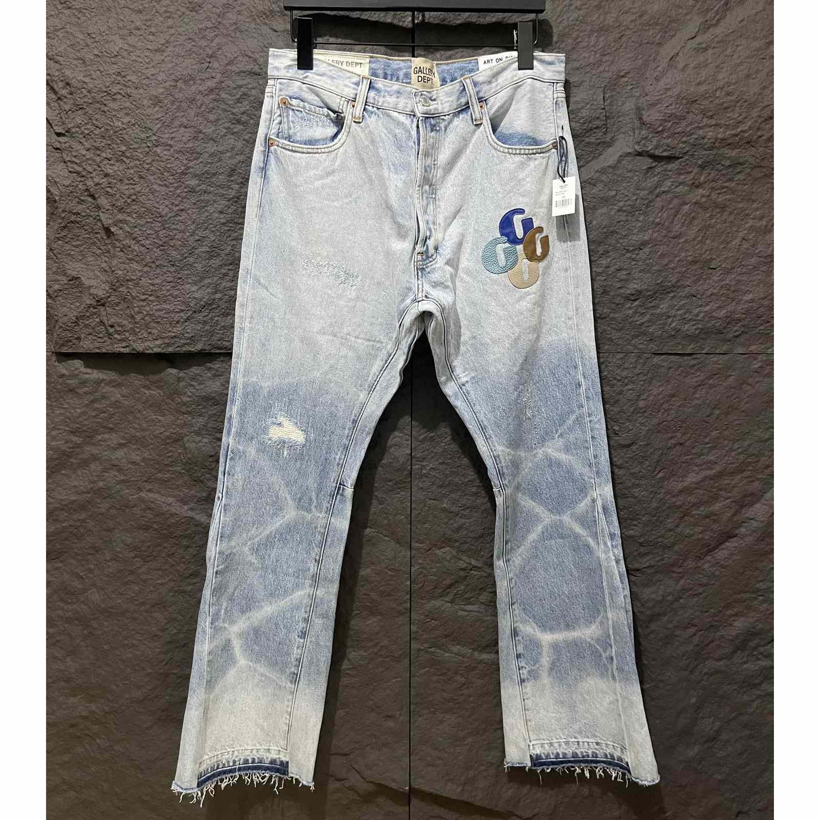 Gallery Dept. Sun Faded LA Flare Denim - FashionPlug