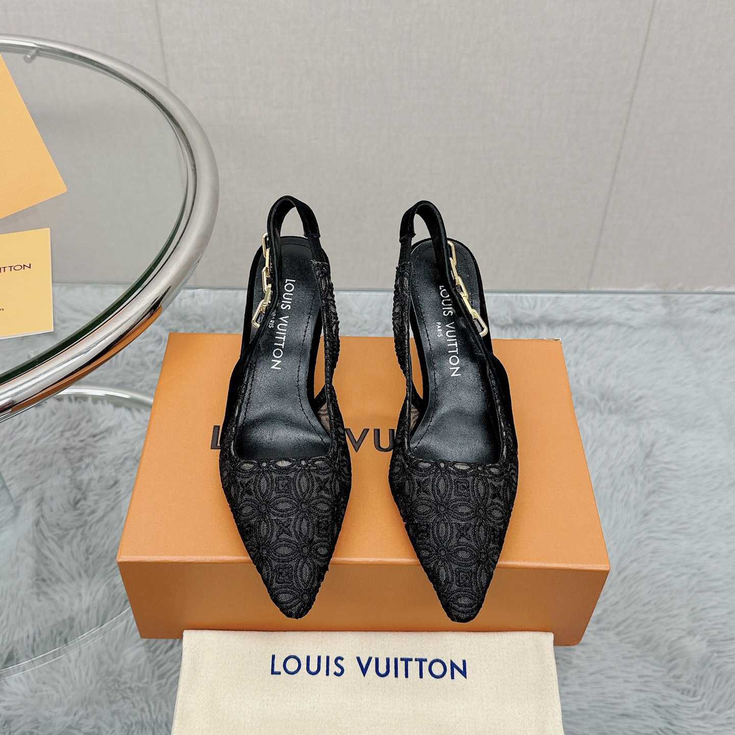 Louis Vuitton Sparkle Slingback Pump   1ACGZE - FashionPlug