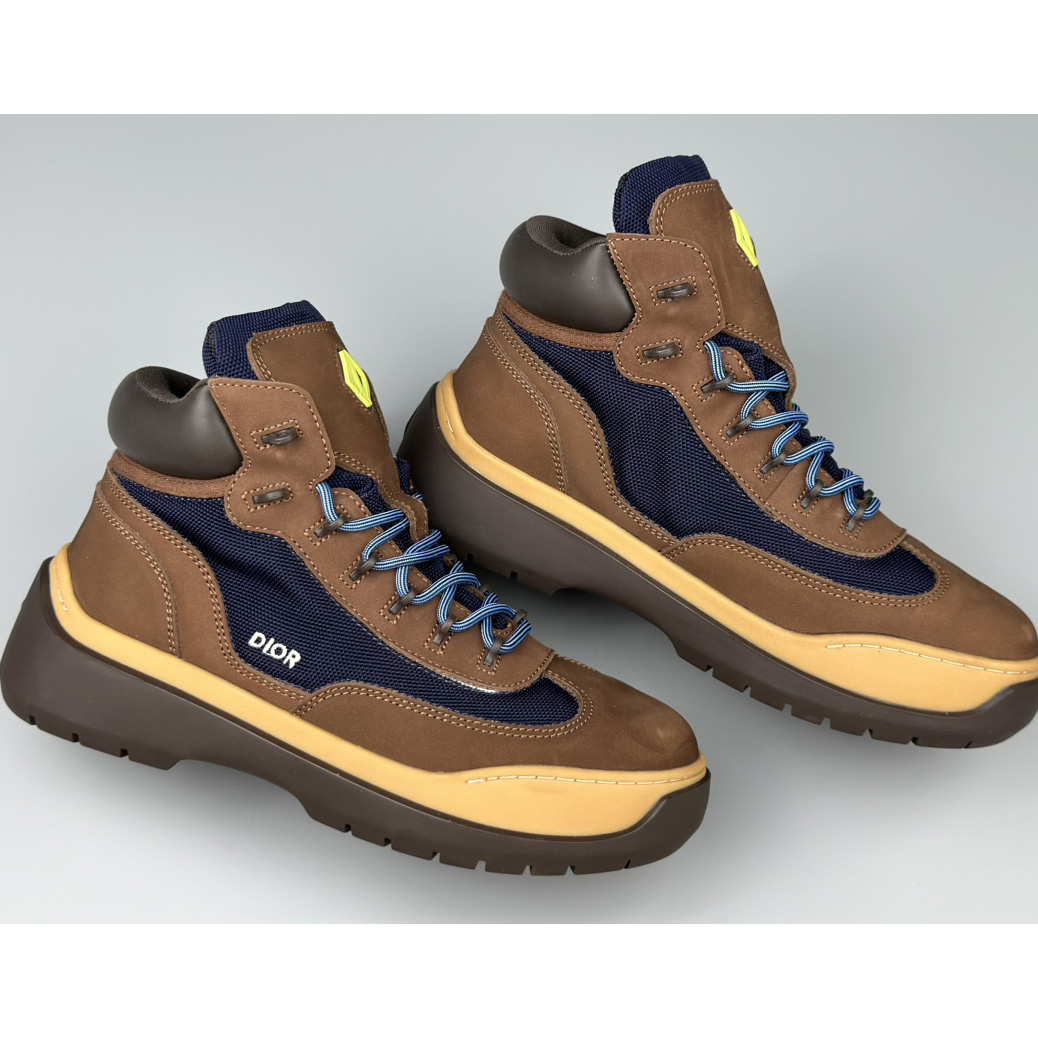 Dior Dean Ankle Boot 'Brown Navy' - FashionPlug