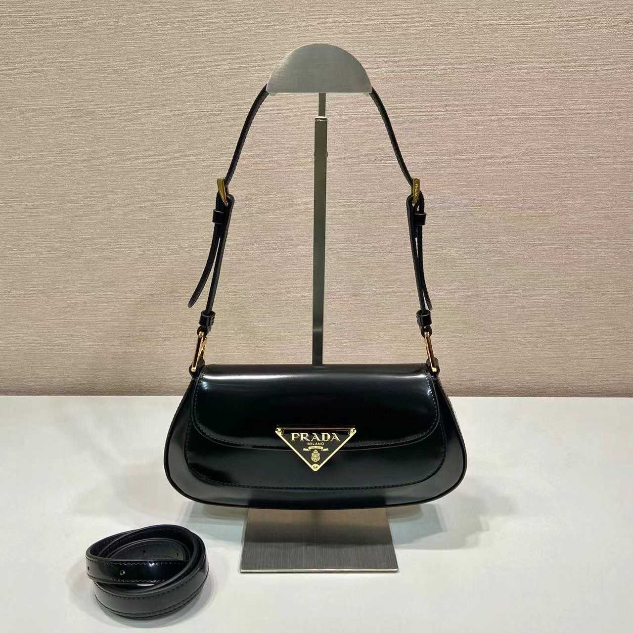 Prada Leather Shoulder Bag  （24x11x4cm） - FashionPlug