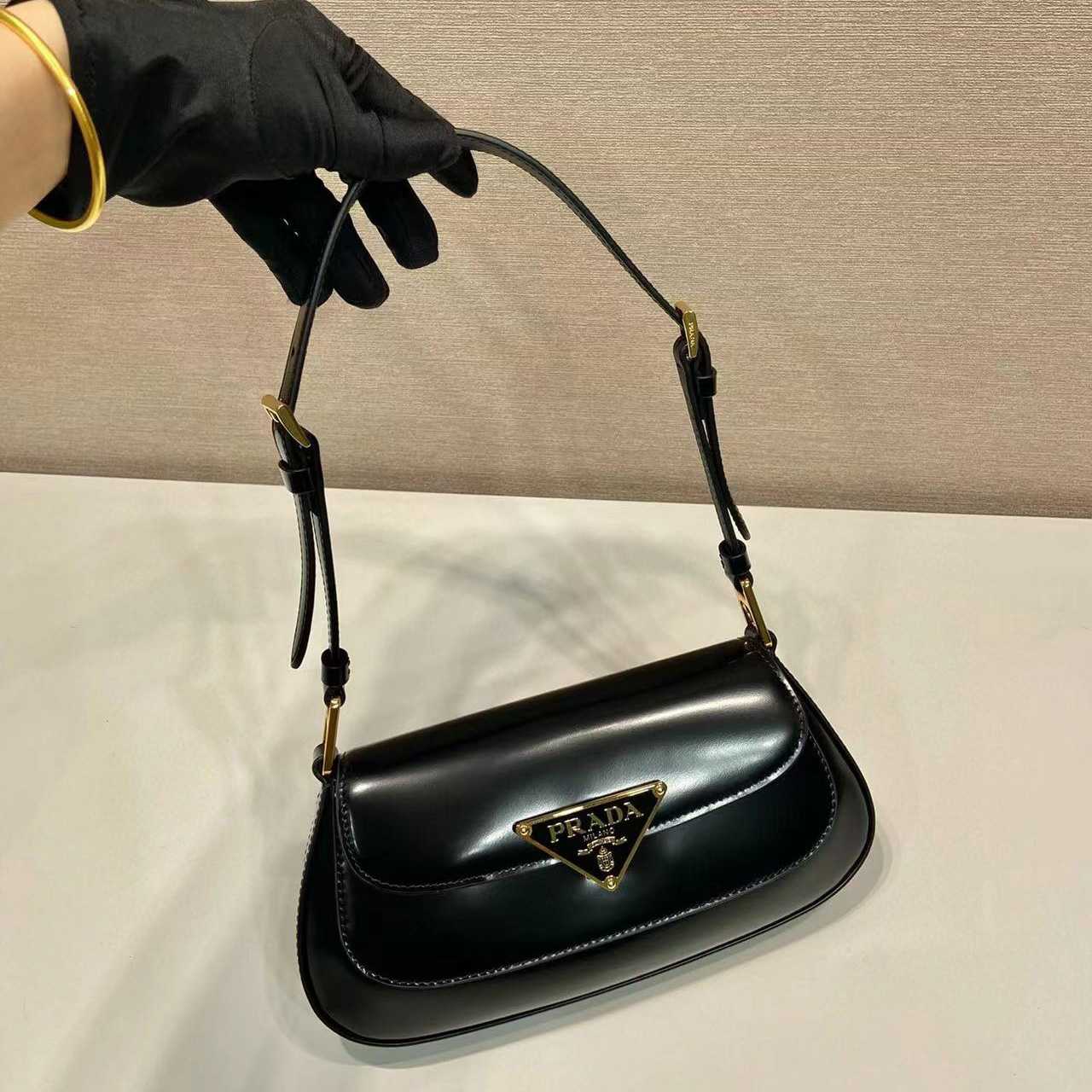Prada Leather Shoulder Bag  （24x11x4cm） - FashionPlug