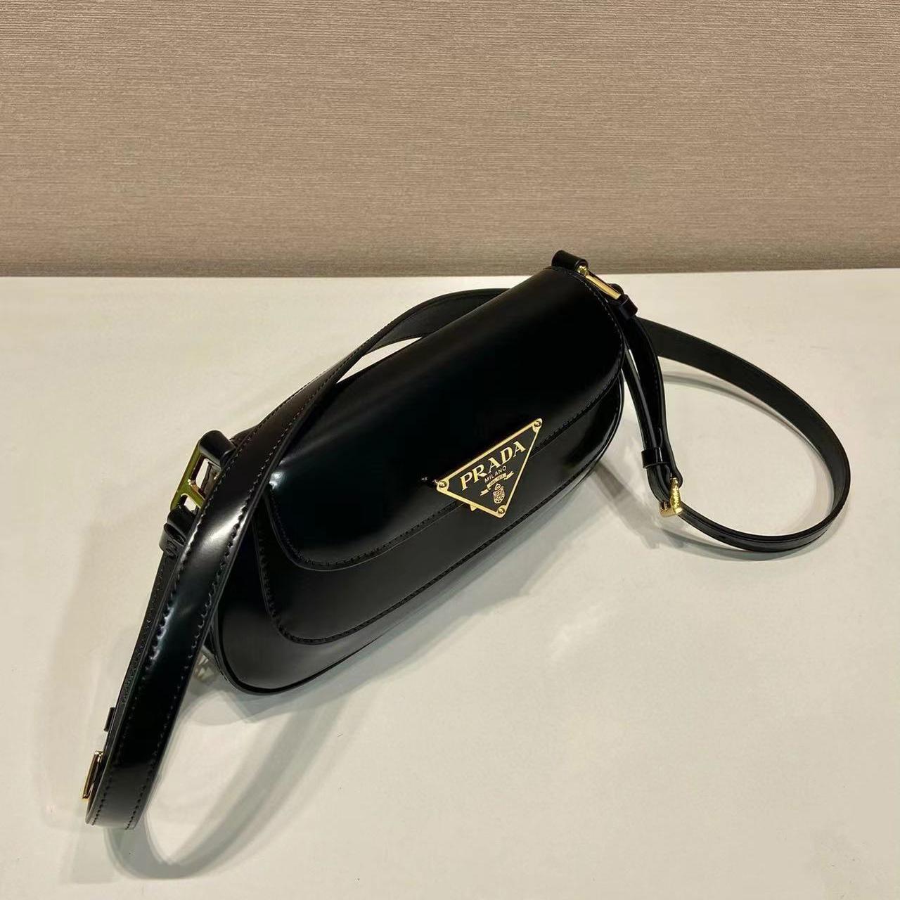 Prada Leather Shoulder Bag  （24x11x4cm） - FashionPlug