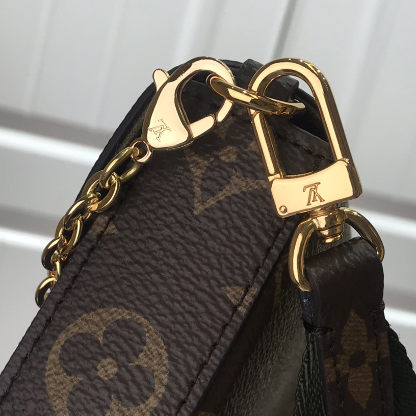 Louis Vuitton Monogram Mini Felicie Multi Bag （ 17-9.5-6.5 cm）  M80091 - FashionPlug