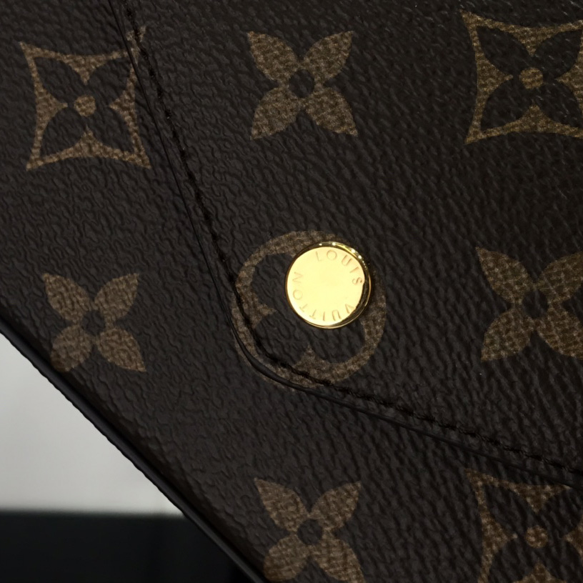 Louis Vuitton Monogram Mini Felicie Multi Bag （ 17-9.5-6.5 cm）  M80091 - FashionPlug