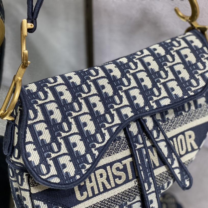 Dior Oblique Saddle Bag   25cm - FashionPlug