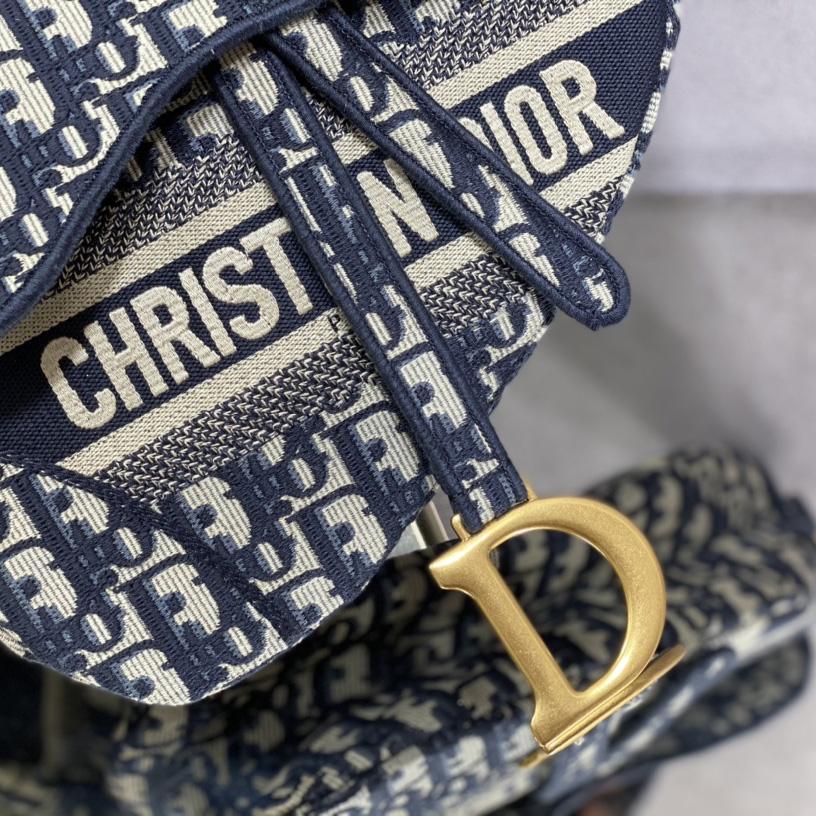 Dior Oblique Saddle Bag   25cm - FashionPlug
