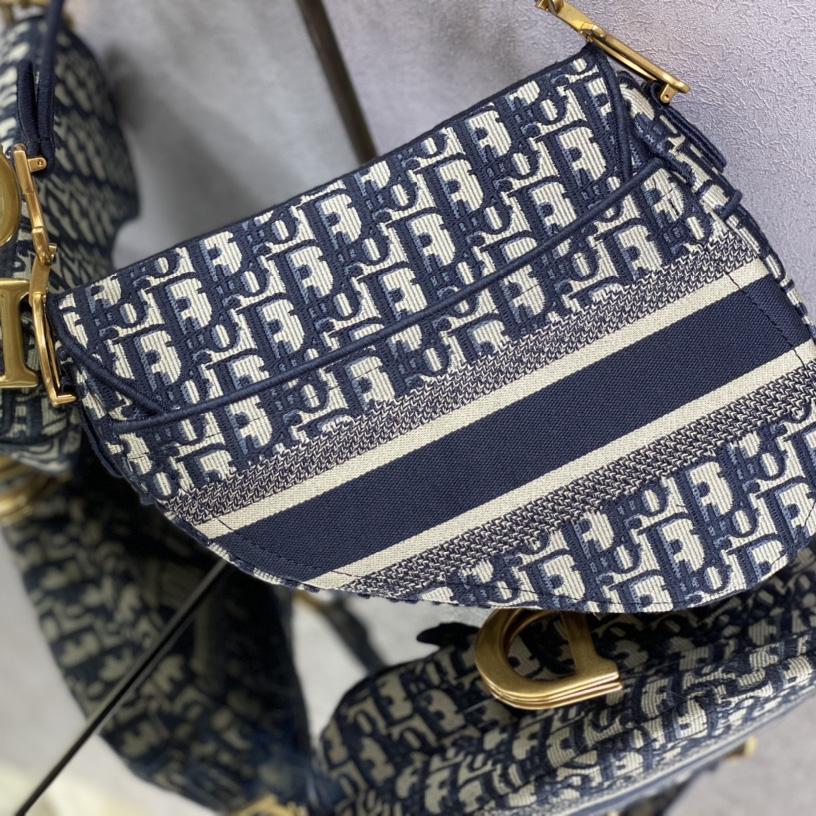 Dior Oblique Saddle Bag   25cm - FashionPlug
