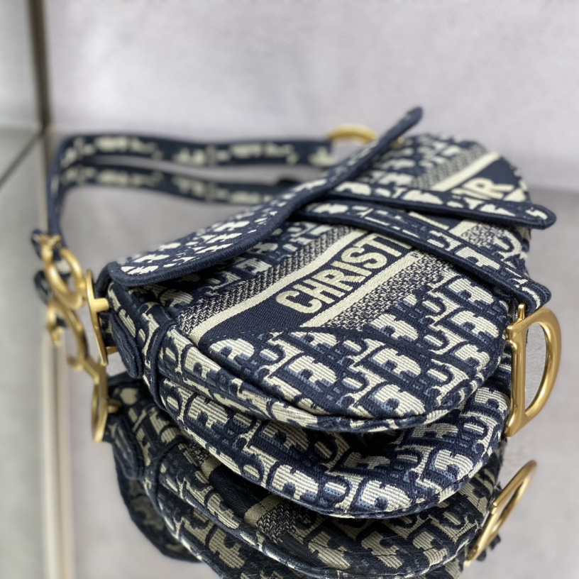 Dior Oblique Saddle Bag   25cm - FashionPlug