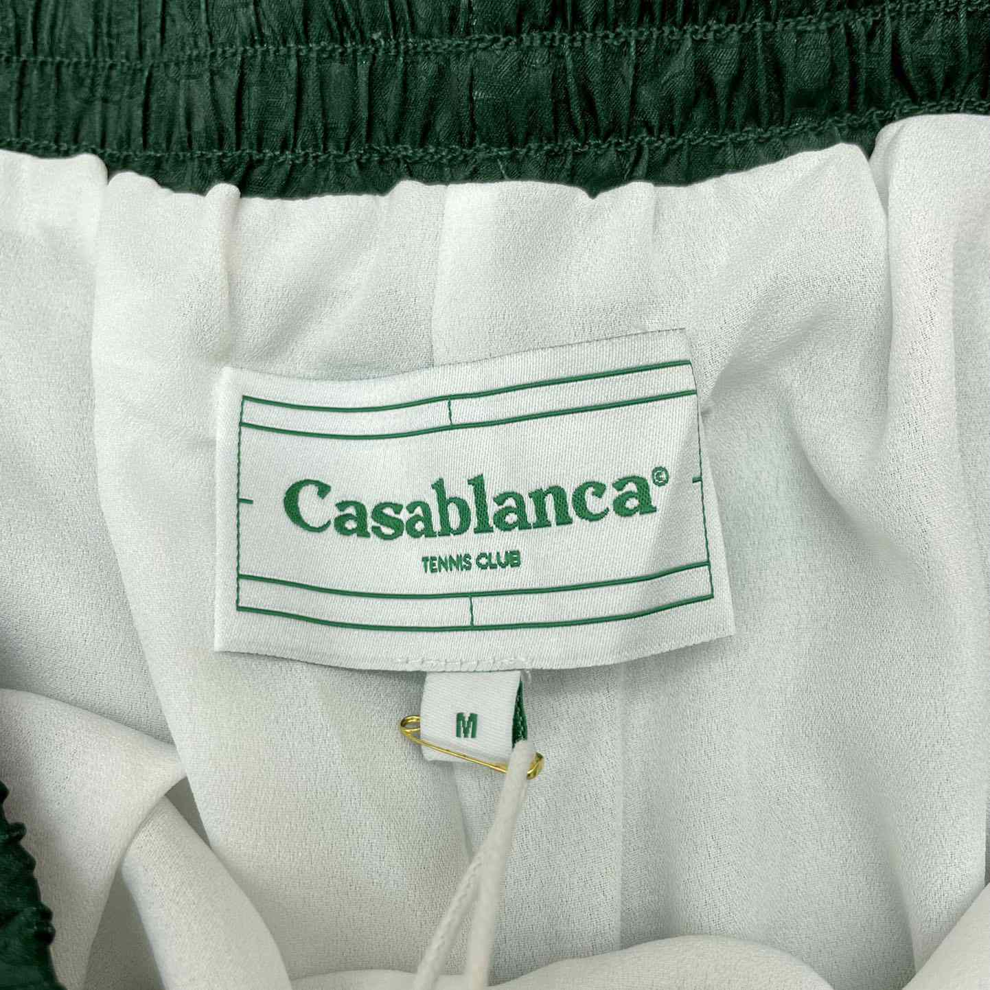 Casablanca Silk Shorts With Drawstring 'Unity Is Power'  CA3475 - FashionPlug