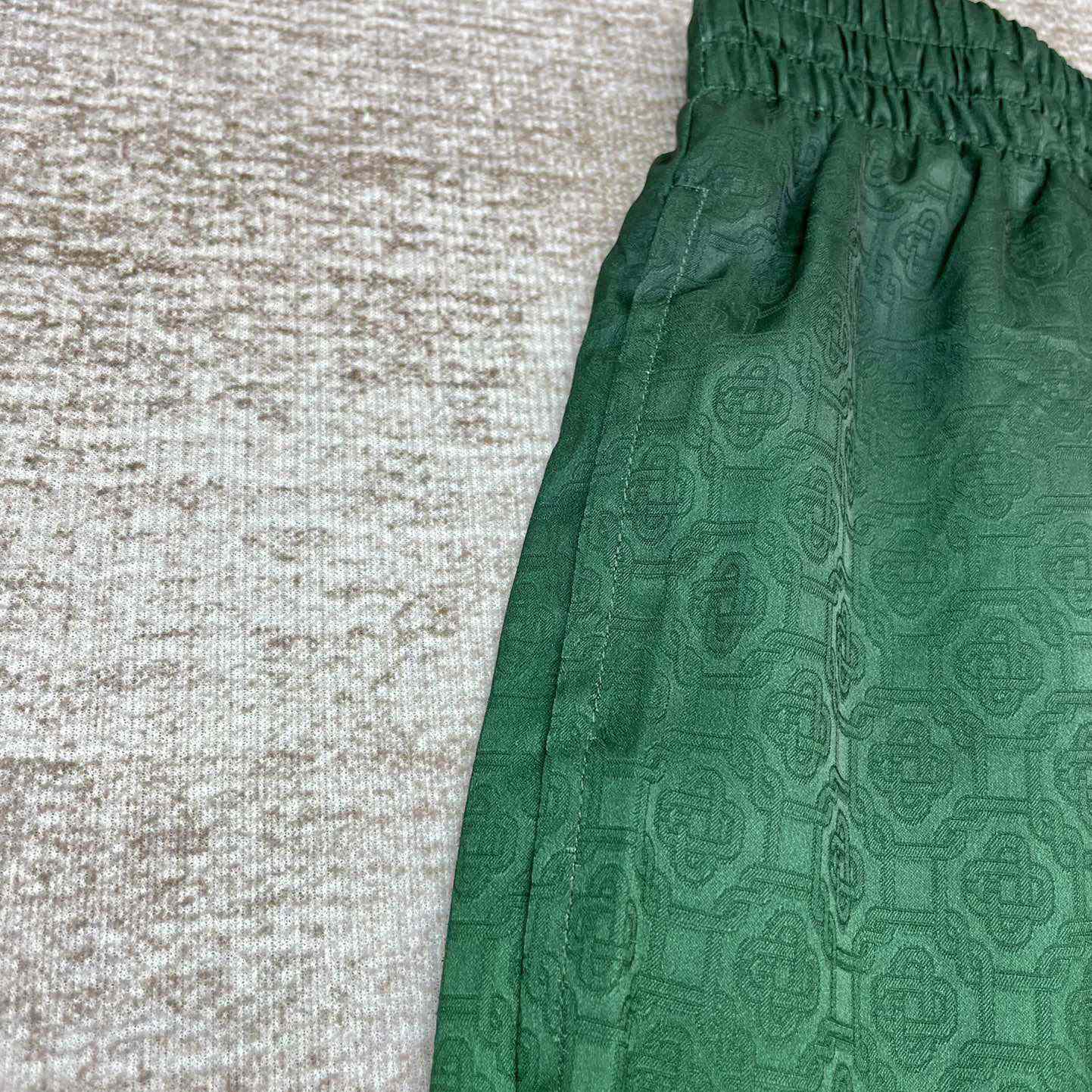 Casablanca Silk Shorts With Drawstring 'Unity Is Power'  CA3475 - FashionPlug