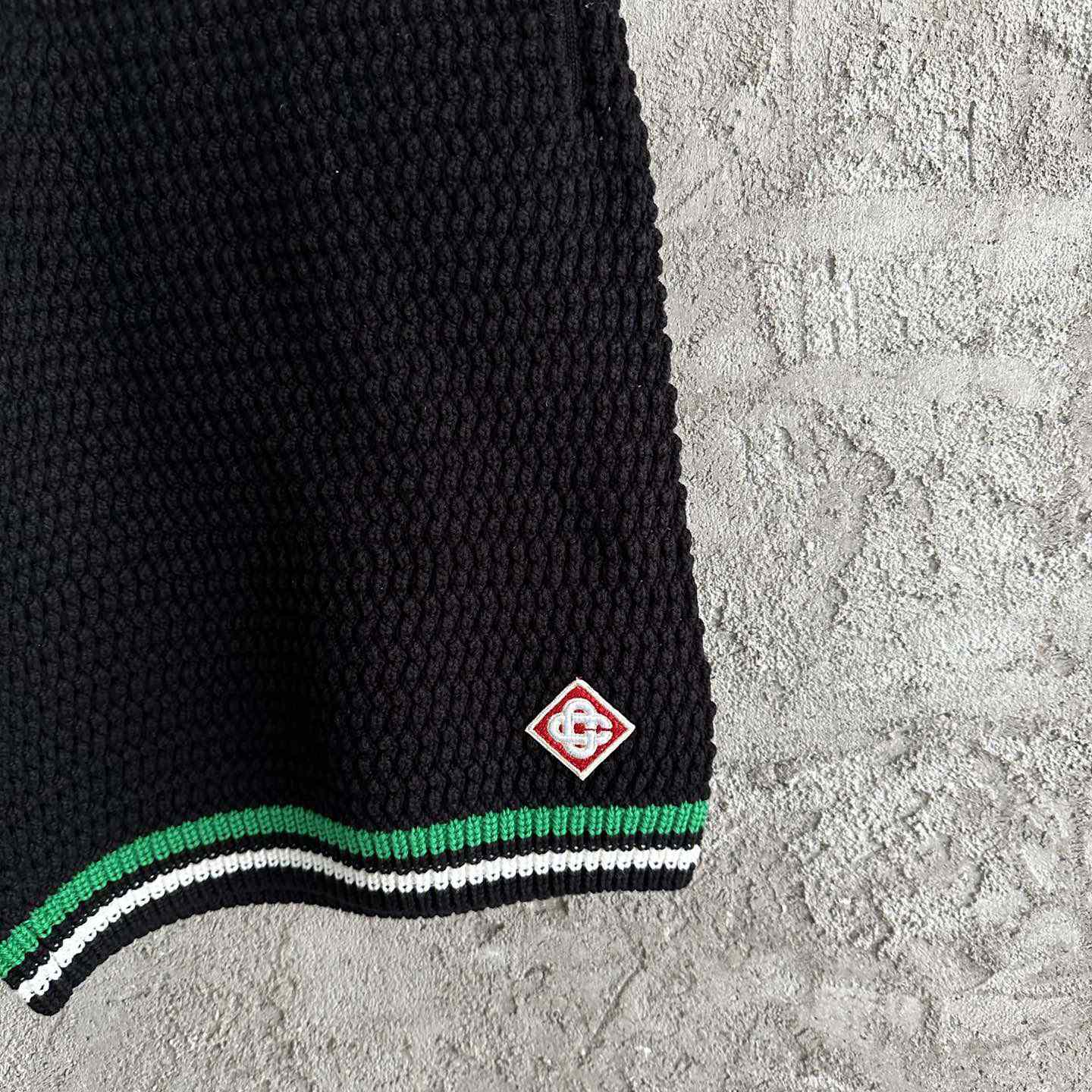 Casablanca Knit Cotton Tennis Shorts - FashionPlug