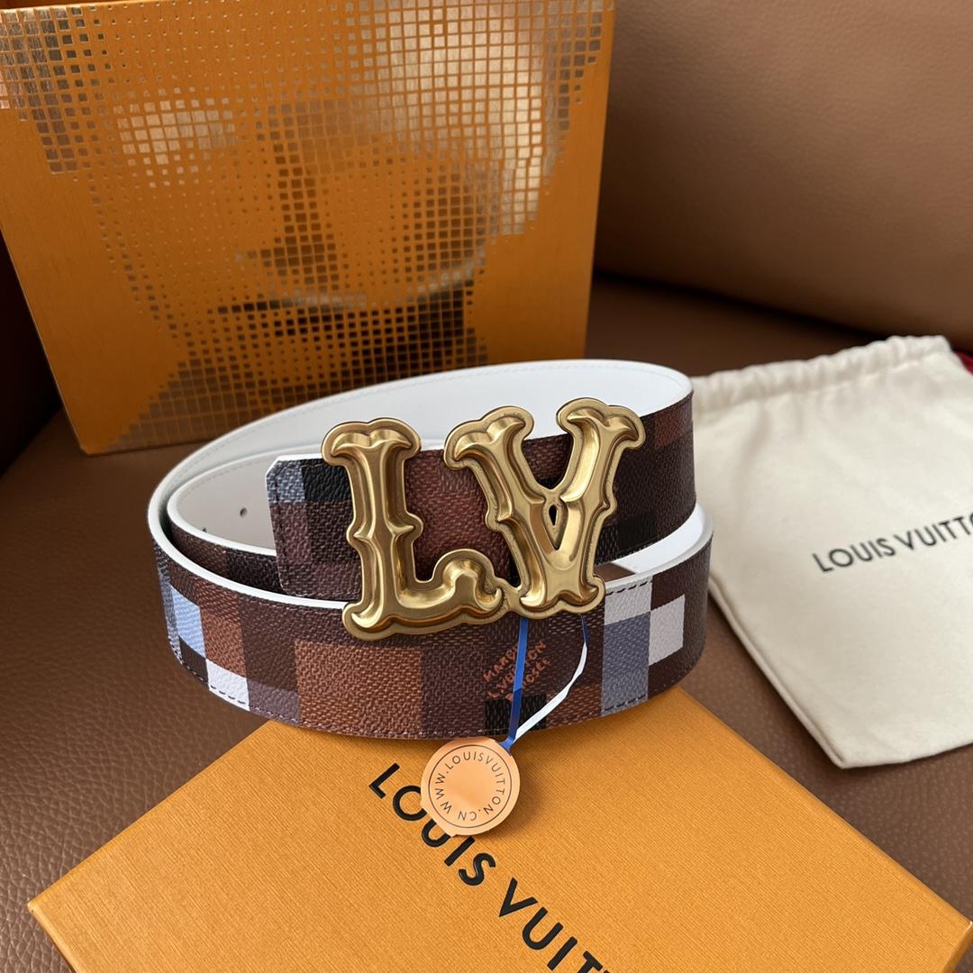 Louis Vuitton LV Initiales 40mm Reversible Belt - FashionPlug