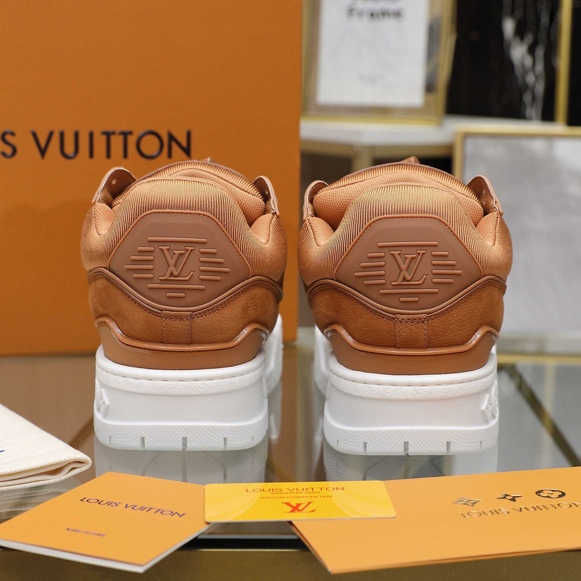 Louis Vuitton LV Trainer Maxi Sneaker   1AD7CK - FashionPlug
