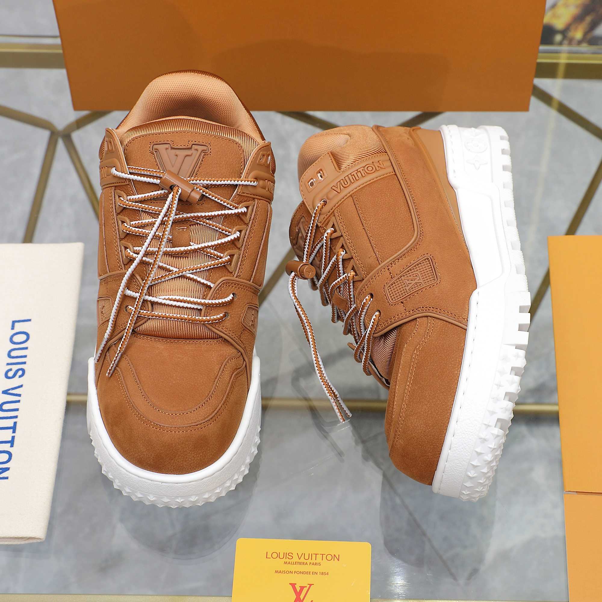 Louis Vuitton LV Trainer Maxi Sneaker   1AD7CK - FashionPlug