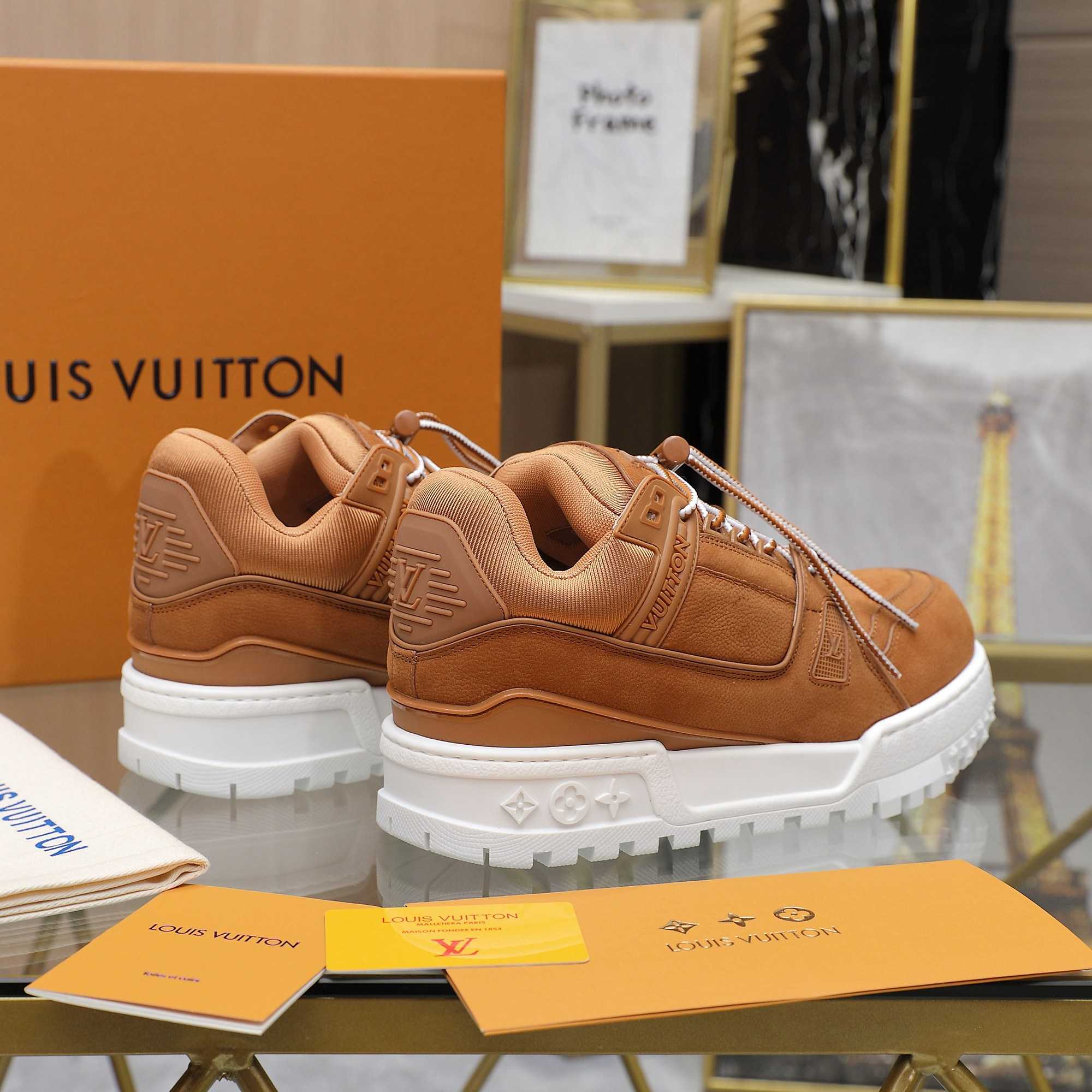 Louis Vuitton LV Trainer Maxi Sneaker   1AD7CK - FashionPlug