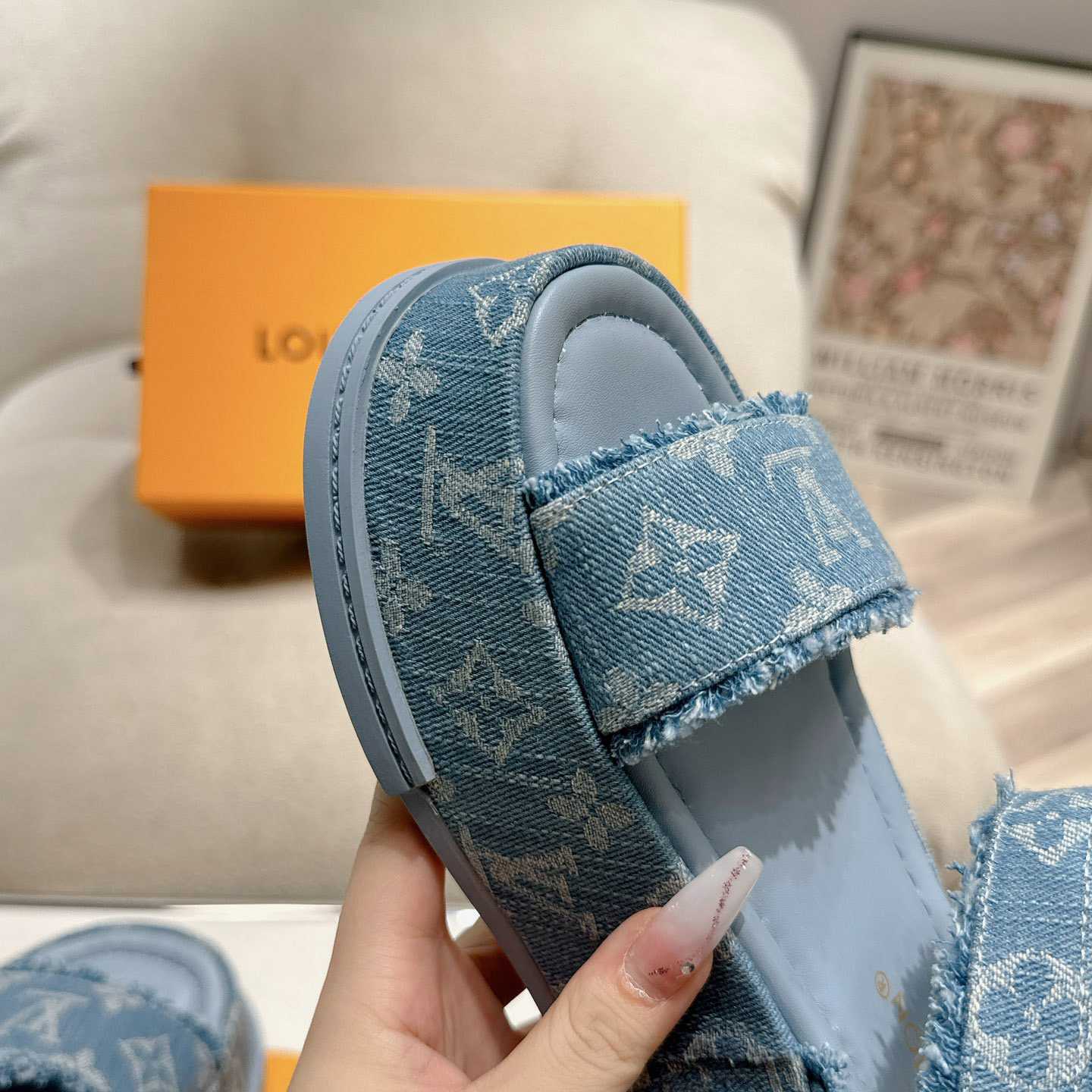Louis Vuitton Maya Flatform Sandal   - FashionPlug