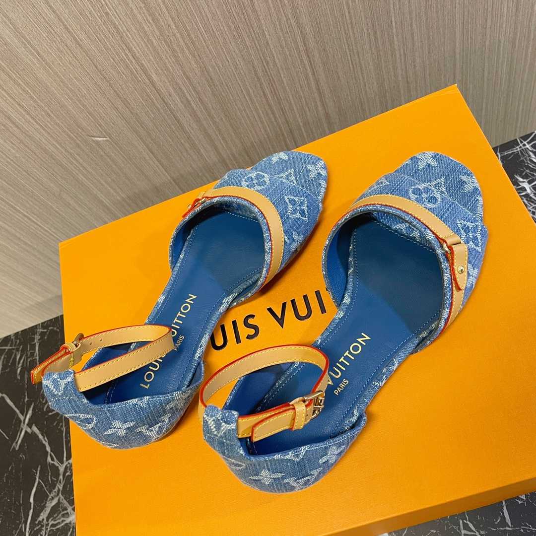 Louis Vuitton Helios Flat Sandal    - FashionPlug